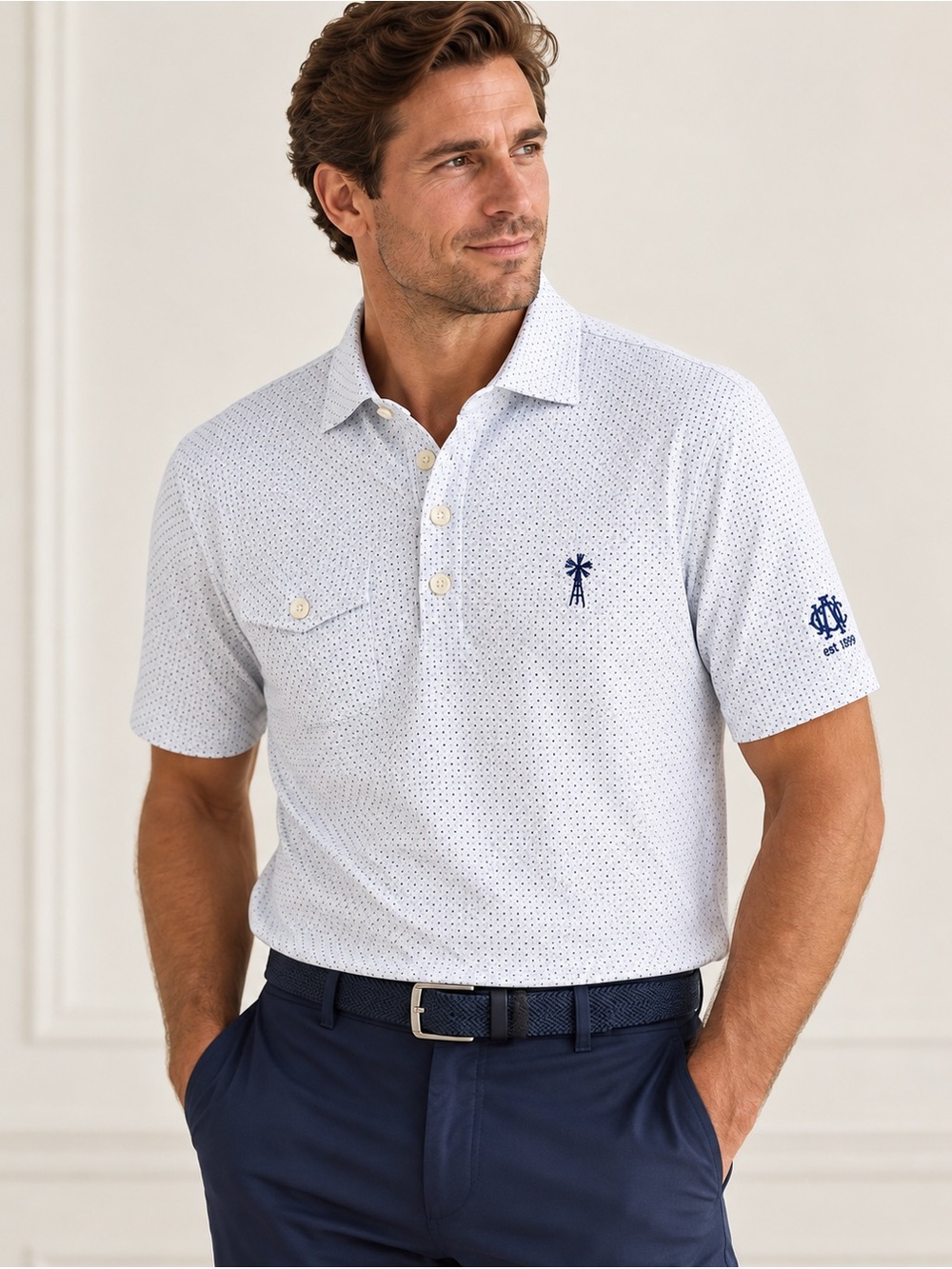 Peter Millar Crown Crafted Golf Polo – Size Small